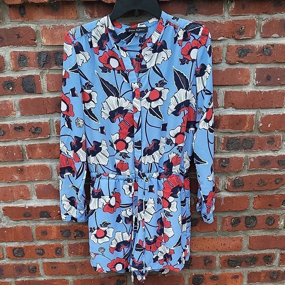 Floral Long Sleeve Romper